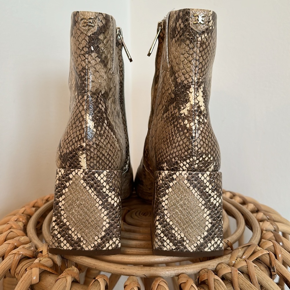 Sam Edelman Daruby Snakeprint Booties Size 7.5 - image 5